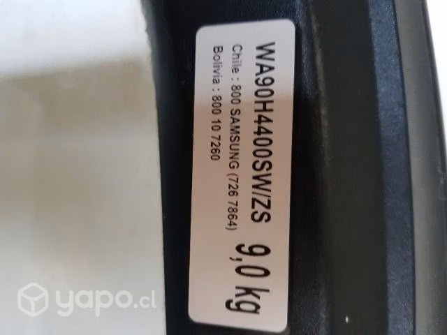 Impecable lavadora Samsung 9 kg