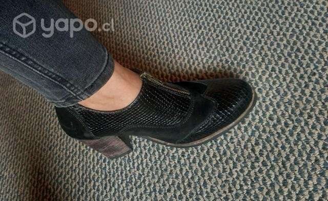 Zapato taco cuero - Imagen 5