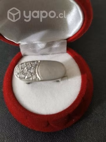 Anillo plano circon/satinado - Imagen 3