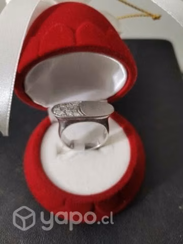Anillo plano circon/satinado - Imagen 2