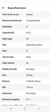 Aspiradora robot nueva
