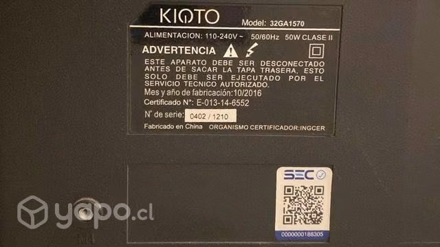 Televisor kioto 32"