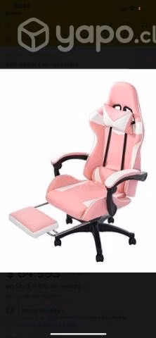 Silla Gamer Reclinable Con Apoya Pies Y Masajeador