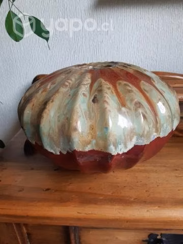 Maravilloso centro de mesa cerámica chorreada
