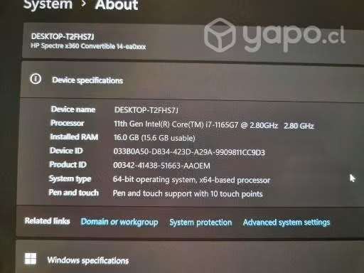Hp spectre x360 i7