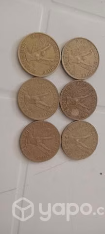 Monedas de 10 pesos con Ángel de la libertad