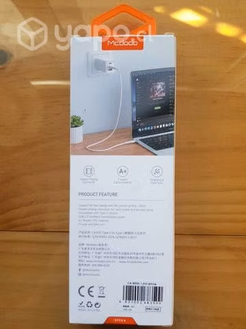 Cable USB-C a USB-C McDodo 100W Macbook - Imagen 3