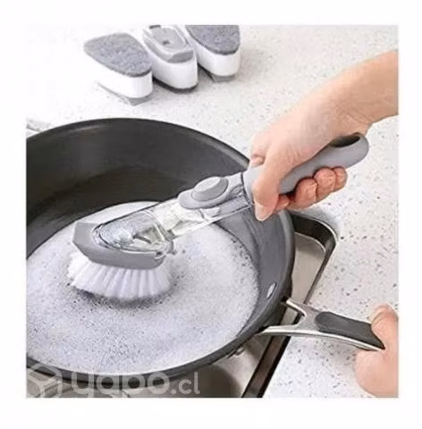 Cepillo Dispensador Limpia Lava Vajillas