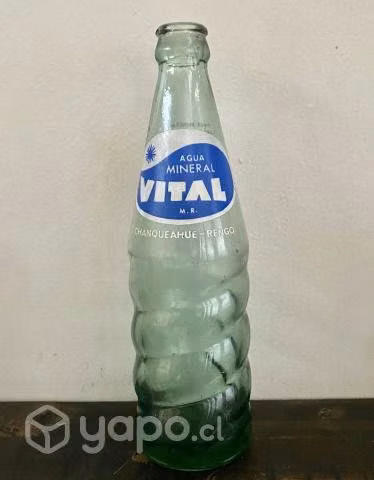 Botella Agua Mineral Vital, Cristalerías Chile