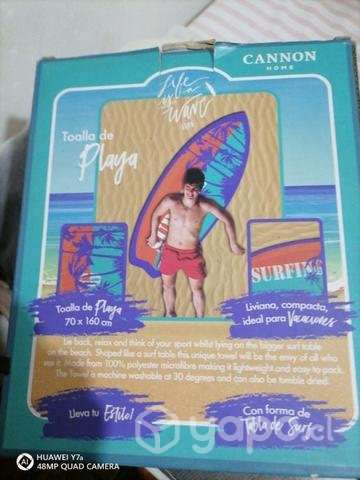 Toalla playera en forma de tabla de surf - Imagen 2