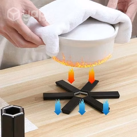 Soporte base aislante para ollas y sartenes