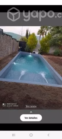 Piscinas de fibra y de hormigon