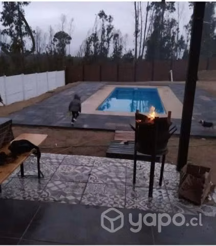 Piscinas de fibra y de hormigon