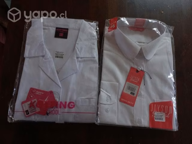 Blusa y delantal blanco de colegio - Imagen 3