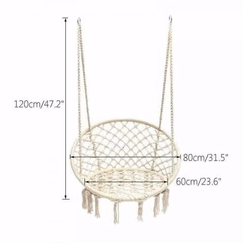 Silla Colgante - Columpio Trenzado - Imagen 4