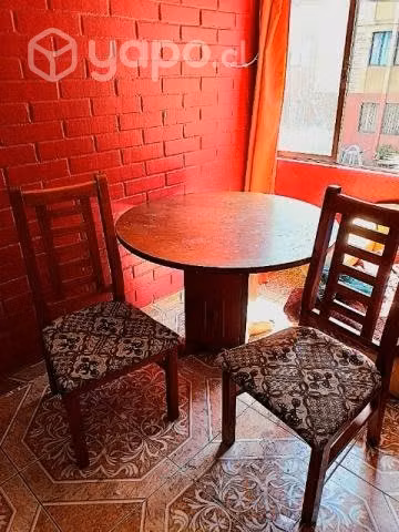 Juego comedor 4 sillas color madera - Imagen 2