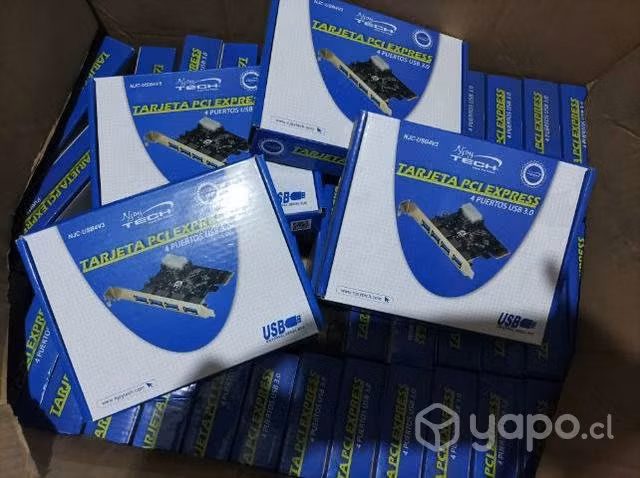 Tarjeta pci express 4 puertos usb 3.0