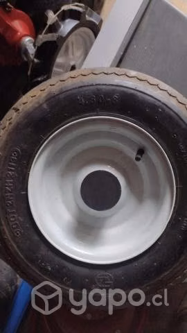 Neumatico original 4.8-8 con llanta y rodamientos