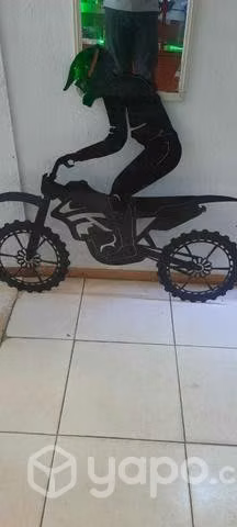 Figura motocross cnc