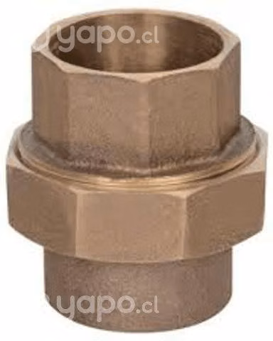 Unión americana bronce 3/4"
