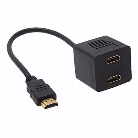Cable Hdmi Un Macho a Dos Hembra 30 Cm