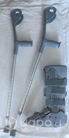 Bota ortopedica adulto + 2 bastones