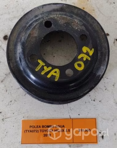 Polea Bomba Agua (TYA072) Toyota Hilux 2.5 2012