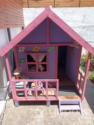 Casa de muñeca 8 meses de uso exterior