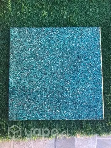 PISO CAUCHO COSMIC GREEN KLIPEN 500MMx500MM