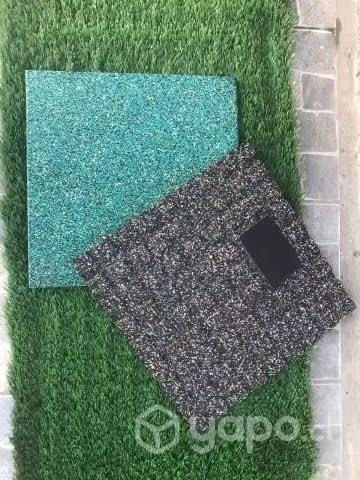 PISO CAUCHO COSMIC GREEN KLIPEN 500MMx500MM