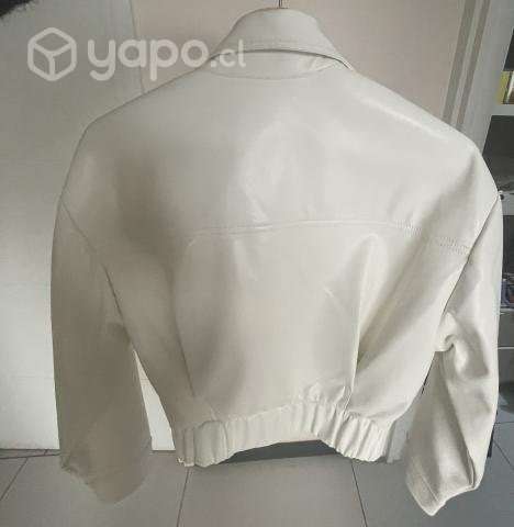 Chaqueta StudioF blanca semicuero - Imagen 2