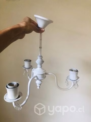 Linda Lampara de techo de lágrimas 3 luces