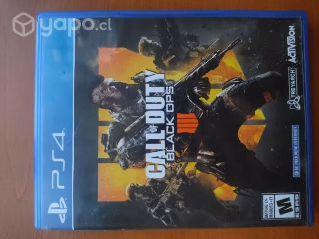 Juego de Playstation 4 "Call of Duty Black ops 4"
