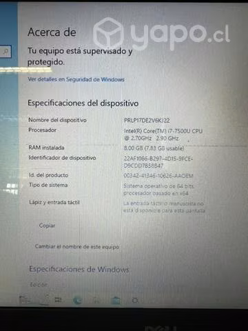 Dell Inspiron 15 5000 Series i7