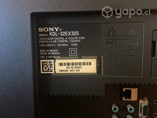 Televisor 32 pulgadas sony bravia