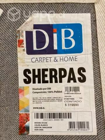 Alfombra Nueva Sherpa Blanca, 100% Poliester 160x2 - Imagen 2
