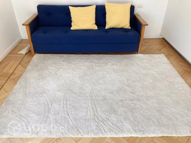 Alfombra Nueva Sherpa Blanca, 100% Poliester 160x2 - Imagen 4
