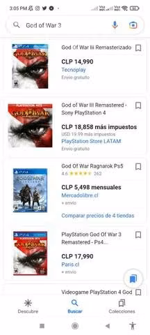 Juego de Playstation 4 " God Of War 3"