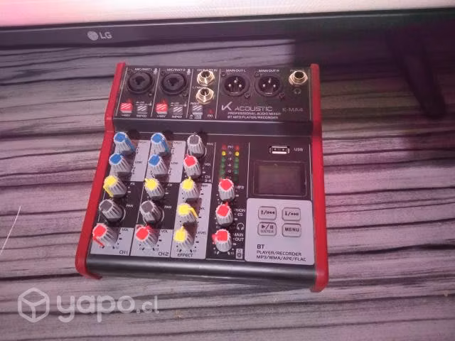 Mixer 4 canales Bluetooth