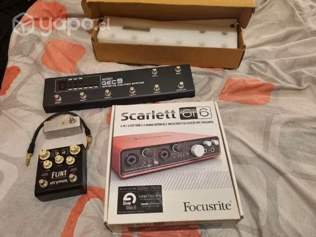 Scarlett Focusrite 6i6, Strymon Flint, Moen GEC9