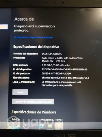 Notebook Asus AMD Ryzen 5 - Imagen 2