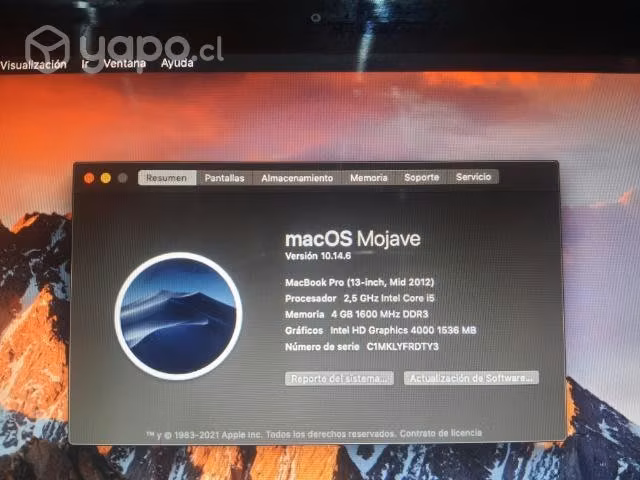 Macbook Pro 2012 - Imagen 5