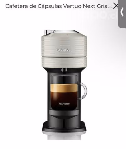 Cafetera Nespresso vertió next gris