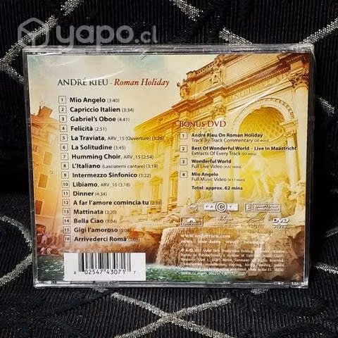 Cd+dvd andre rieu / roman holiday (2015) europeo - Imagen 2