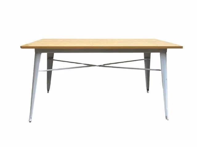 Mesa Tolix Blanco 150x60cm, Pub, Personalizable
