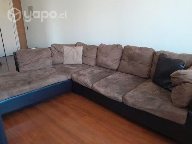 Sofa seccional Cafe y Negro - Imagen 3
