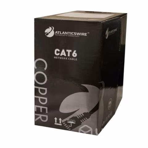 Cable utp cat6 305 mts, 23 awg, 100% cobre. gris - Imagen 2