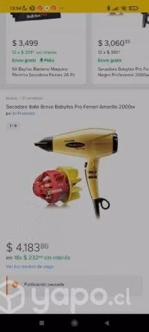 Secador baby liss