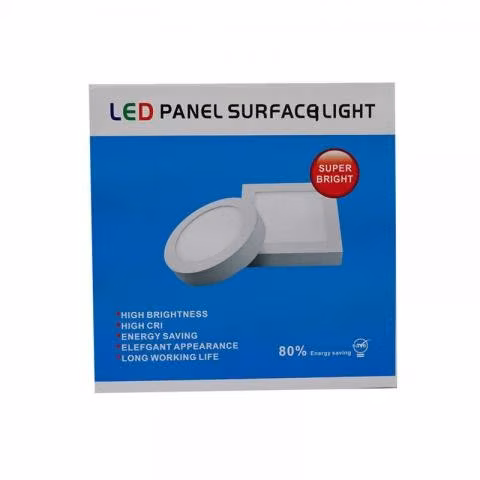 Foco Panel Plafón Led 24w Sobrepuesto Redondo Luz