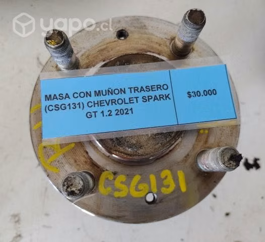 Masa Con Muñón Trasero (CSG131) Chevrolet Spark GT